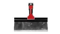 Hardened Stainless steel wide taping knife with a three-component ergonomic handle (123625)