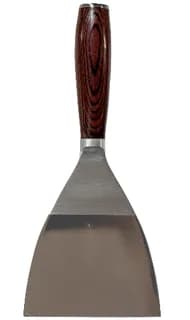 Stainless Steel Putty Knife with an ergonomic metal handle and flexible blade